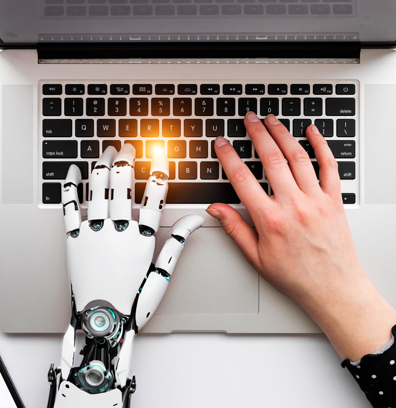 Person Using AI Tools